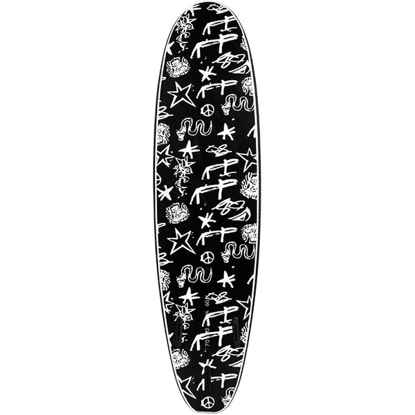 2019 Quiksilver Euroglass Break Softboard 7'0 "surfboard Snake Black Eglsoftbk7